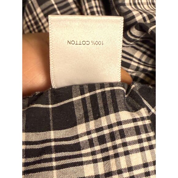 ROWM 2XB Black Plaid Long Sleeve Mens Shirt - Picture 7 of 8